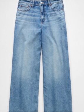 AE Stirgid super high rise ultra wide leg jeans -sz 6